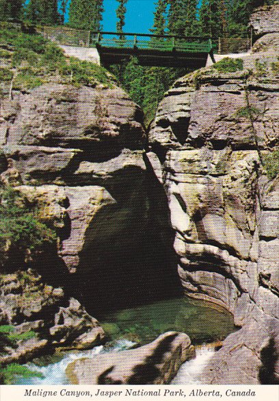 Canada Maligne Canyon Jasper National Park Alberta