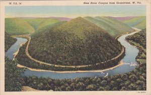 West Virginia Grandview New River Canyon From Grandview 1939