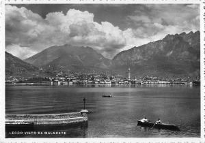 BG19927 lecco visto da malgrate  real photo italy