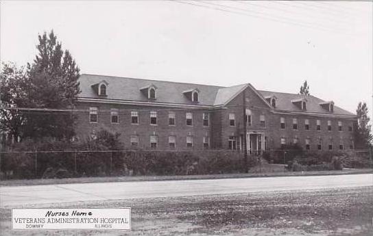 Illinois Downey Nurses Home Veterans Administration Hospital Real Photo RPPC