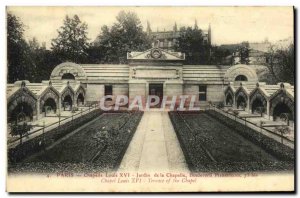 Old Postcard Paris Louis XVI Chapel Garden Chapel Boulevard Chapel