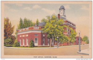 Post Office, Rumford, Maine, 1910-1920s