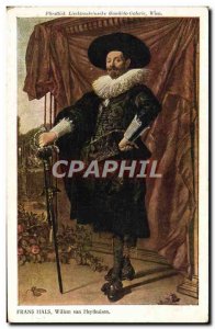 Postcard Old Frans Hals Willem van Heythuisen