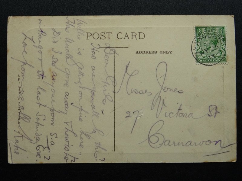 Wales Anglesey REDWHARF BAY view from CASTLE ROCK c1913 Postcard