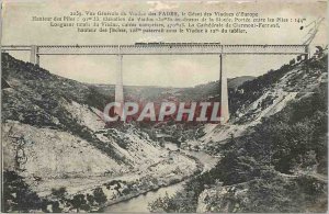 Old Postcard 2039 General view of the Fades Viaduct Geant viaducts Europe