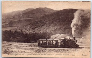 Postcard - The Puy-de-Dôme Railway and the Chaine des Sommets, Auvergne - France