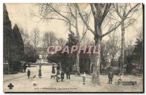 Old Postcard Perigueux The Public Garden