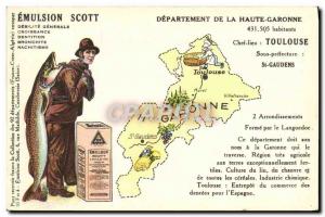 Postcard Old Scott Emulsion Department Haute-Garonne Toulouse St Gaudens