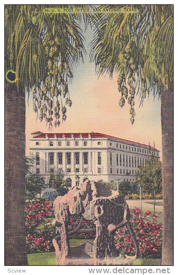 US Post Office, San Antonio, Texas, 1948 PU