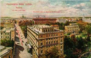 CPA AK ROMA Fischer's Park Hotel-Palazzo Della Regina Margherita ITALY (552386)