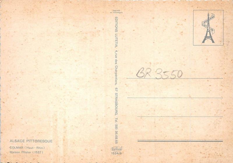 BR3550 Maison Pfister Colmar  france
