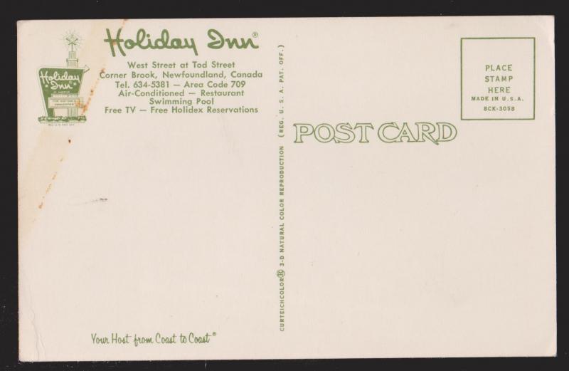 NEWFOUNDLAND - Generic Holiday Inn Card, Corner Brook - Unused