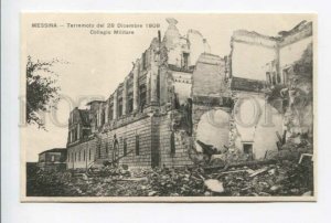 425948 ITALY Messina after earthquake 1908 year Collegio Militare Vintage