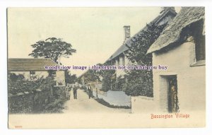 aj0447 - Cottages in Bossington Village , Somerset - postcard