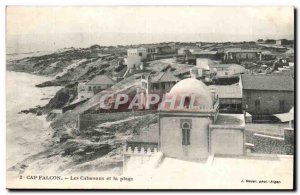 Morocco cAp Falcon Old Postcard The Sheds and the beach