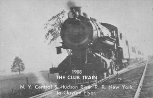 N.Y. Central & Hudson River R.R Club Train Railroad, Train Postcard