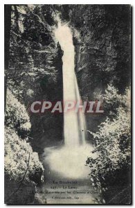 Old Postcard The Dauphine lavey waterfall fed by the glaciers of Olan