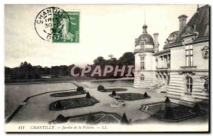 Old Postcard Chateau De Chantilly Garden of La Voliere