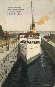 Canadian Pacific Great Lakes Steamer 1841 Steamship Postcard 21--13189