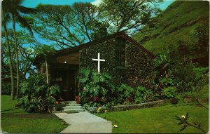 Waioli Chapel Tea Room Worship Church Hawaii Postcard Koppel VTG UNP Vintage  