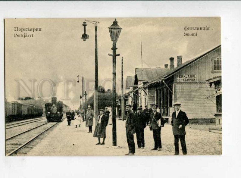 299578 RUSSIA Petersburg Kirpichnoye Perkjarvi railway Station TRAIN Renaissance