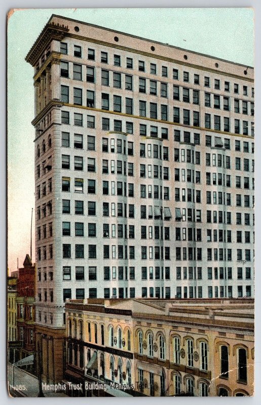 1910's Trust Building Memphis Tennessee TN Historical Landmark Tower Postcard