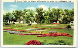 M-6222 Sunken Garden & Entrance to Morningside Park on the Parkway Memphis Te...