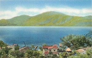 Postcard Central America 1940s El Salvador Lago De Coatepeque 23-6266