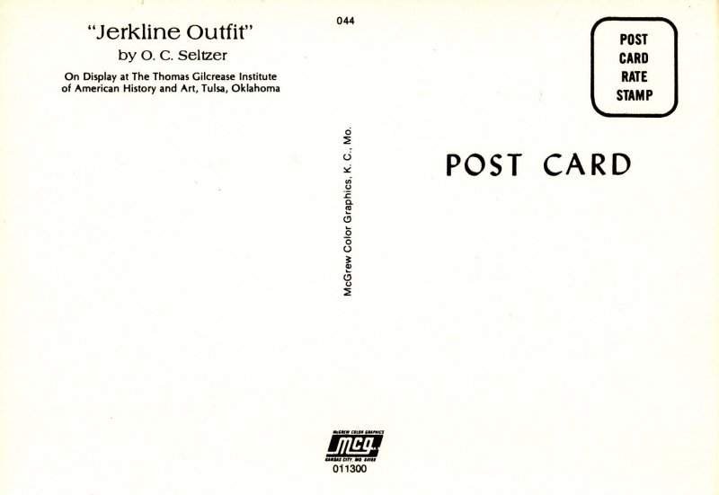 Western (US) - Jerkline Outfit   Artist: O. C. Seltzer         (4 X 6)