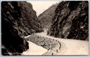 Thompson Canon Colorado 1940s Sanborn RPPC Real Photo Postcard  Highway