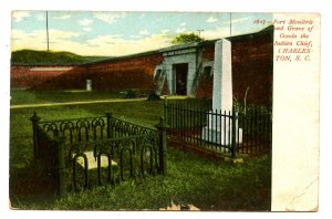 SC - Charleston. Fort Moultrie & Grave of Chief Oceola