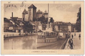 ANNECY, Haute Savoie, France, PU-1920 ; Le Port Et Le Chateau #3