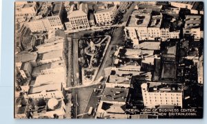c1950's Aerial View Of Business Center Building New Britain Connecticut Postcard