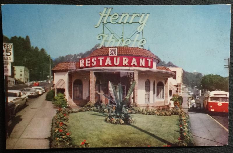 Postcard Unused Henry Thiele Restaurant Portland OR LB