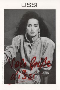 Lissi German Fashion Designer 1988 Hand Signed Photo Please Read