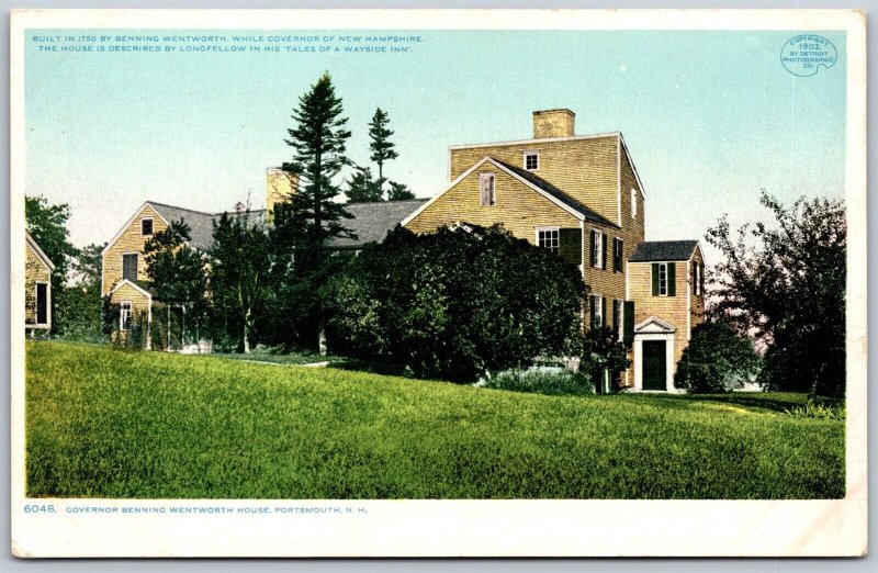 Vtg Portsmouth New Hampshire NH Governor Benning Wentworth House 1910s Postcard
