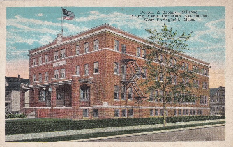 WEST SPRINGFIELD, Massachusetts, 1910-1920s; Boston & Albany Railroad, Y.M.C.A.