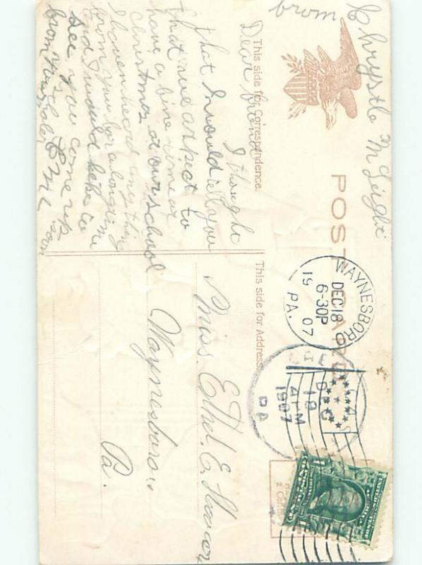 Divided-Back CHRISTMAS SCENE Great Postcard AA0415