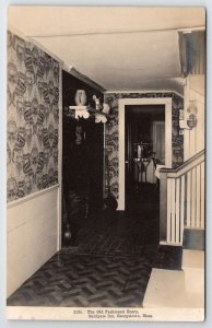 RPPC Georgetown MA Baldpate Inn Old Fashioned Entry Photo c1914 Postcard B31