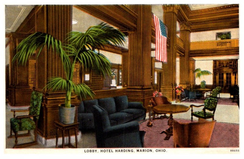 Ohio  Marion  Hotel Harding Lobby