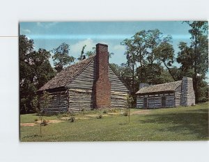 Postcard Log Houses The Hermitage Home of Gen. Andrew Jackson Tennessee USA