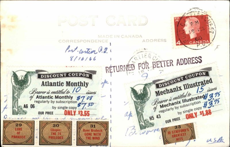 Sept-Iles Quebec Aerial View Real Photo Postcard