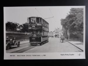 London Tram WALTHAM CROSS TERMINAL c1921 Pamlin Print Postcard M411(F)