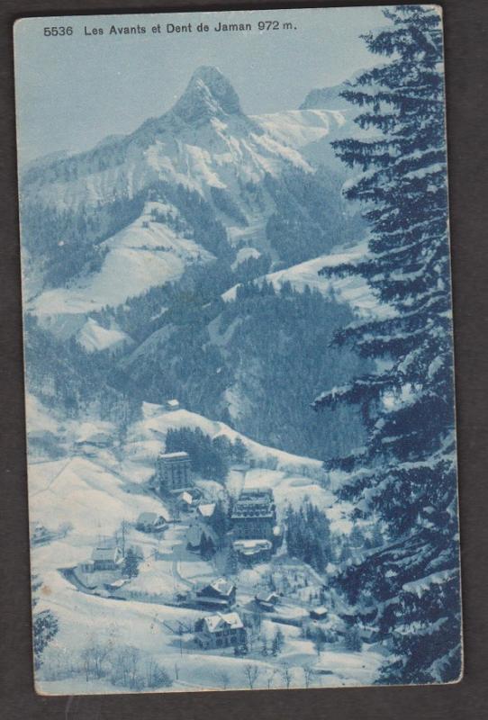 Les Avants Et Dent De Jaman 972m - Used 1917 - Corner Wear