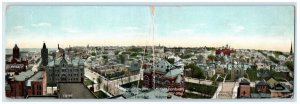 c1910 Fold Out Panorama Grand Rapids Michigan MI Court House City Hall Postcard 