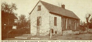 Postcard Early View of George Washington's Office in Winchester, VA.        S5