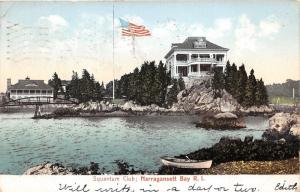 Narragansett Bay Rhode Island~Squantum Club-Beautiful Houses-Bridge-Boat~1906 Pc