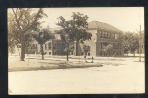 RPPC MITCHELL SOUTH DAKOTA SD JUNION HIGH SCHOOL REAL PHOTO POSTCARD