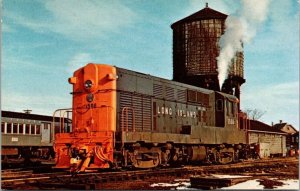 Vintage Railroad Train Locomotive Postcard - Long Island 1508