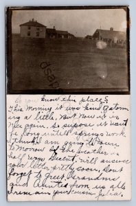 K10/ Sheyenne North Dakota RPPC Postcard c1910 Farm Homes Residence 357